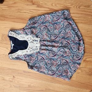 COLLECTIVE CONCEPTS Poppyton Crochet Bib Top, size SP